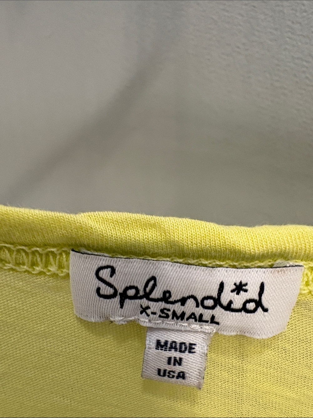Splendid Neon Yellow Racerback Tank - Picture 2 of 2